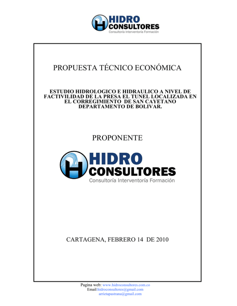 Propuesta Técnico Económica Proponente