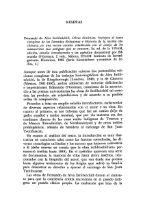 Fernando de Alva Ixtlixóchitl. Obras históricas - E-journal