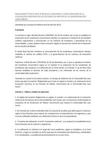 Revisión y Reclamación de la Evaluación Continua en los estudios