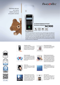 Un Sistema Estándar de Control de Acceso y Asistencia,AC900