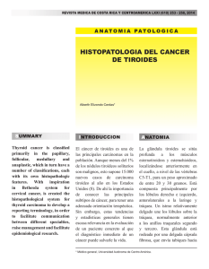 HIsTOpATOLOGIA DEL CANCER DE TIROIDEs