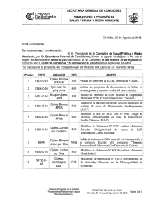 Page 1 sECRETARÍA GENERAL DE coMISIONES as Concejo •s G