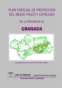 Espacios protegidos de la provincia de Granada.