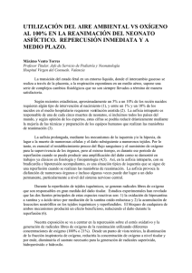 utilización del aire ambiental vs oxígeno al 100% en la reanimación