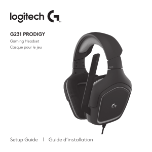 G231 PRODIGY Setup Guide | Guide d`installation