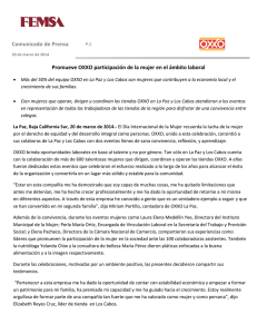 Comunicado de Prensa P.1 Promueve OXXO participación