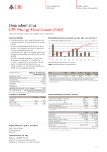 Hoja informativa UBS Strategy Fixed Income (USD)