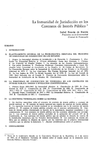 La Inmunidad de Jurisdicción en los Contratos de Interés Público *