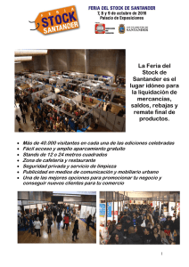 La Feria del Stock de Santander es el lugar idóneo
