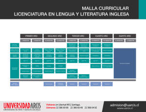 malla curricular licenciatura en lengua y literatura inglesa