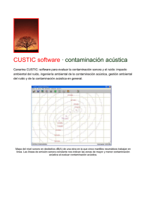 CUSTIC software · contaminación acústica