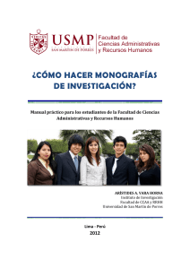 ¿Cómo hacer monografías de investigación?