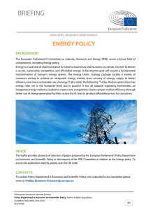 Energy Policy - European Parliament