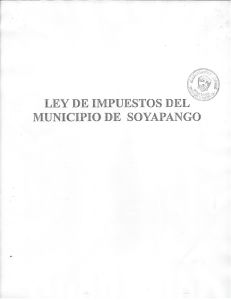 Ley de Impuestos del Municipio de Soyapango