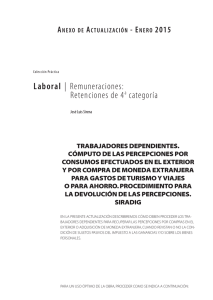 Laboral | Remuneraciones: Retenciones de 4 categoría