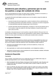 Support for grandparents and non-parents caring for children