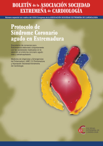 Protocolo Síndrome Coronario Agudo Extremadura