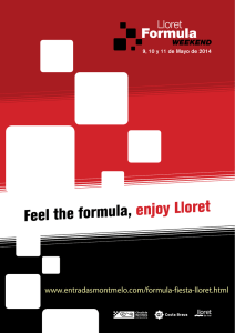 Feel the formula, enjoy Lloret - Entradas Formula