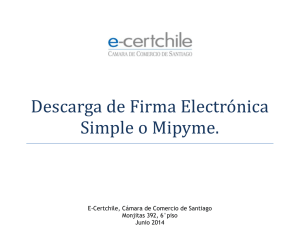 Descarga de Firma Electrónica Simple o Mipyme. - E