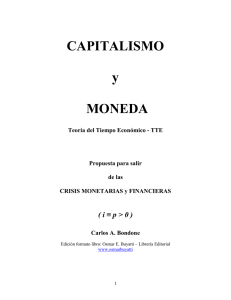 CAPITALISMO y MONEDA - Teoría de la Relatividad Económica