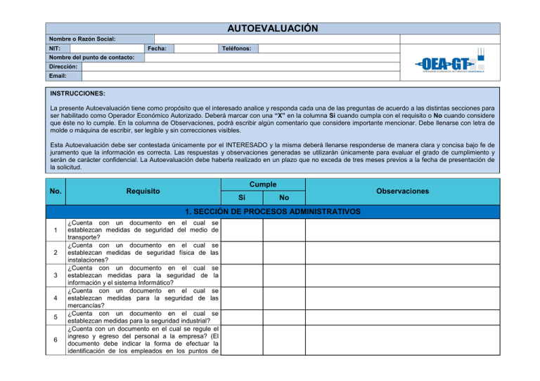 Autoevaluación