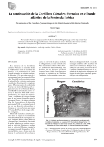 La continuación de la Cordillera Cántabro