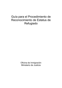 Guia para el procedimiento de reconocimiento de estatus de refugiado