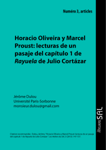 Horacio Oliveira y Marcel Proust: lecturas de un pasaje del capítulo