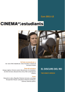EL DISCURS DEL REI - Cinema per a Estudiants