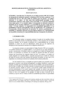 RESPONSABILIDAD PENAL POR DENEGACIÓN DE ASISTENCIA