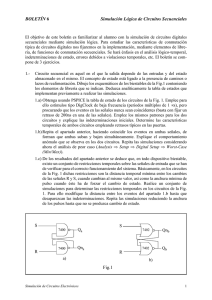 BOLETÍN 6 Simulación Lógica de Circuitos Secuenciales S Fig.1 RSR