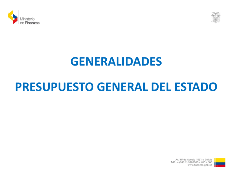 Presupuesto General Del Estado