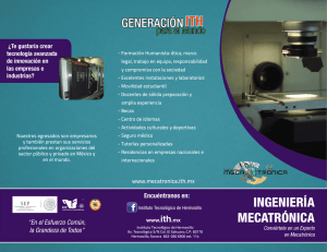 INGENIERÍA MECATRÓNICA - Instituto Tecnológico de Hermosillo
