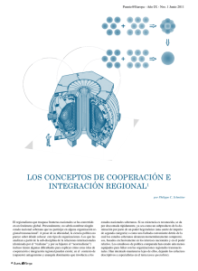 los conceptos de cooperación e integración regional1