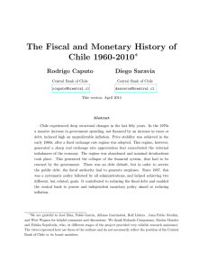 The Fiscal and Monetary History of Chile 1960-2010
