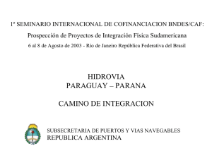 hidrovia paraguay – parana camino de integracion
