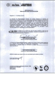 QFICIO 800—474-13 ` PUBLICACION AVISO DE NOTIFICACIÓN