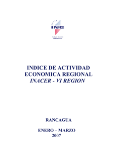 indice de actividad economica regional inacer - vi region
