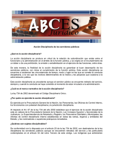 ABCES Acción Disciplinaria de los servidores públicos