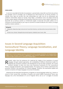 Issues in Second Language Acquisition: Sociocultural Theory