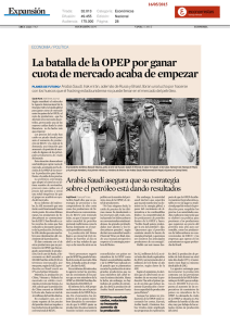 La batalla de la OPEP por ganar cuota de mercado acaba de empezar