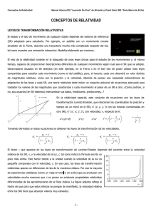 CONCEPTOS DE RELATIVIDAD