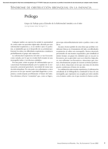 síndrome de obstrucción bronquial en la infancia