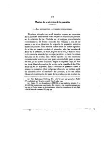 Page 1 VI Medios de protección de la posesión I.—Los INTFrpictos