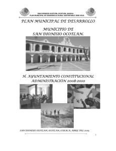 plan municipal de desarrollo municipio de san dionisio ocotlan.