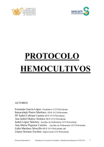 PROTOCOLO HEMOCULTIVOS