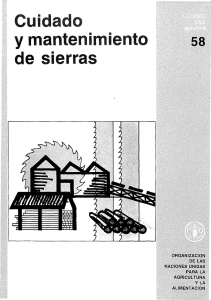 58 Cuidado y mantenimiento de sierras, 1985