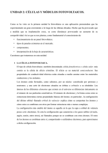 unidad 2: células y módulos fotovoltaicos.