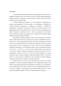 No existen suﬁcientes antecedentes estadísticos que permitan