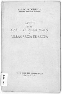 A.CTOS CASTILLO DE LA MOTA VILLAGARCIA DE AROSA
